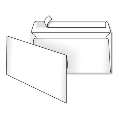 Конверт бумажный E65 DL 110x220 мм (0+0) СКЛ