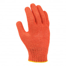 Перчатки трикотажные с точкой оранжевые 15300 Fora