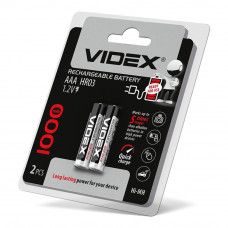 Аккумуляторы Videx HR03/AAA 1000mAh double blister/2шт