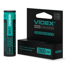 Аккумулятор Videx литий-ионный 18650-P (защита) 2800mAh color box/1шт