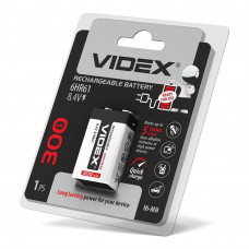 Аккумуляторы Videx 6HR61 300mAh blister/1шт